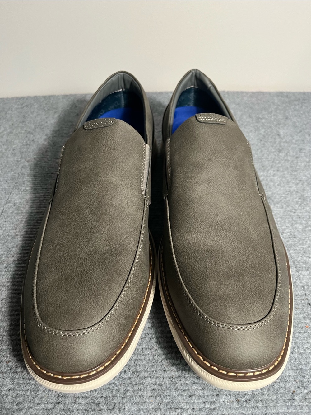 Men’s Nunn Bush Grey Slip-On Loafers